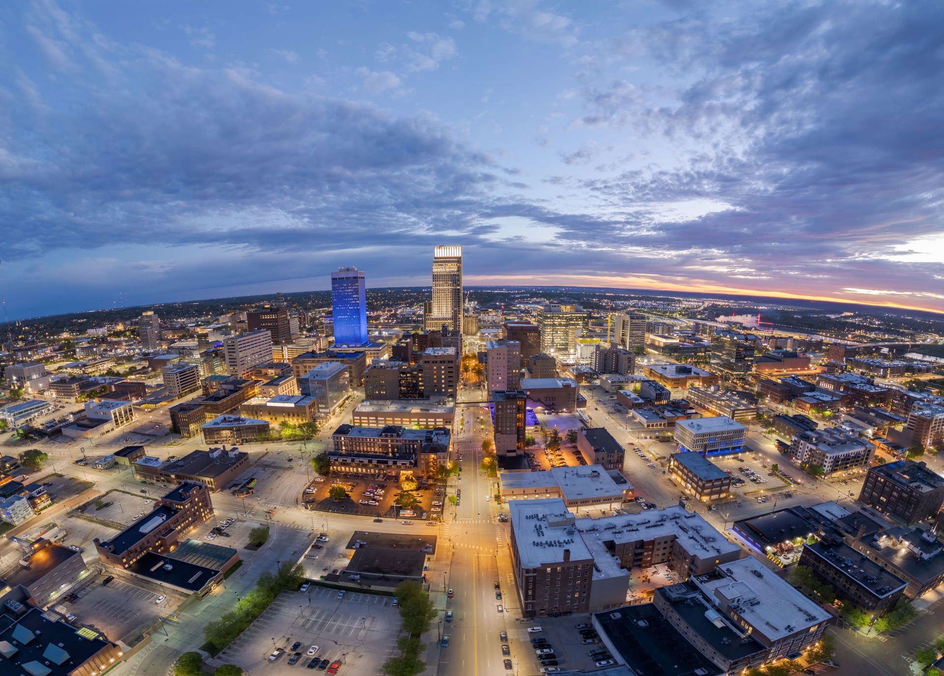 Downtown Omaha, Nebraska, USA Cityscape
